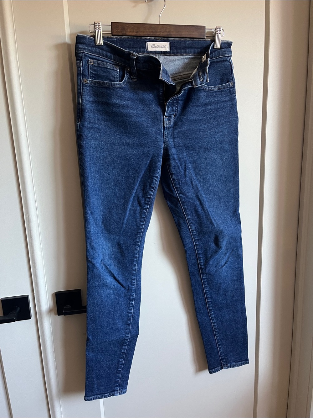 Madewell Mid-Rise Skinny Jeans in Indigo Blue